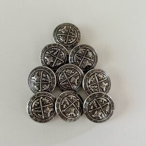 Royal Blackheath Golf Club Silver Crest Blazer Shank Buttons